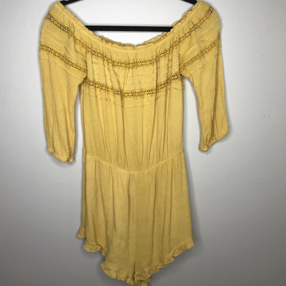 Gold/yellow toned romper (boutique)